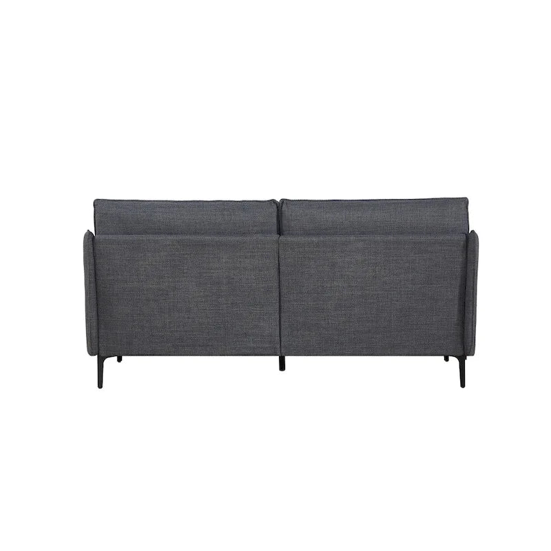 - 2.5-Seater Sofa with USB Charging Port & Metal Legs