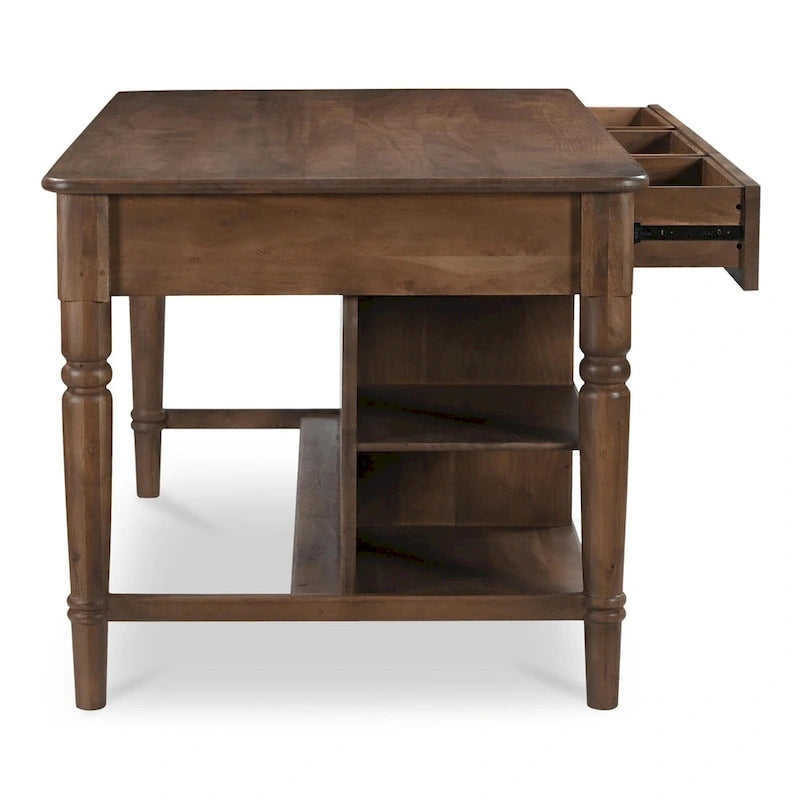 Cove, Wooden Kitchen Island with Storage - 72W x40.5D x36.5H