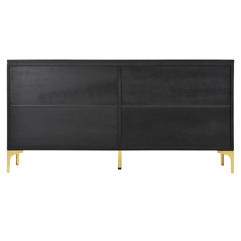 4-door Sideboard Handleless Buffet Cabinet for Dining Room,Living Room