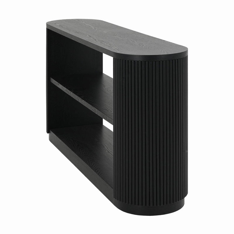 58.9 Modern Entryway Console Table, Slim Sofa Table with Open Shelf for Multi-Functional Use