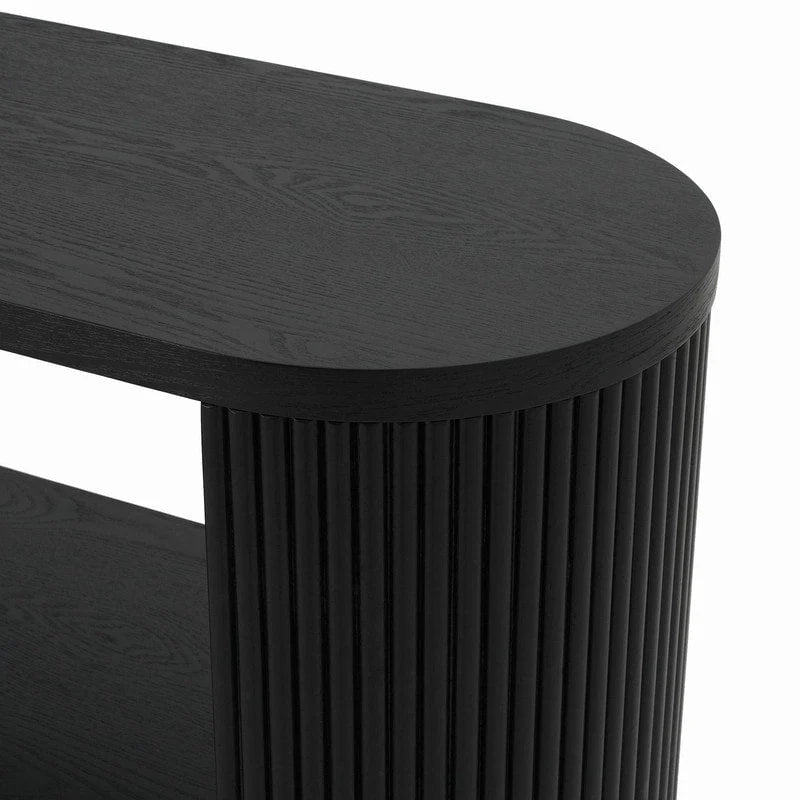 58.9 Modern Entryway Console Table, Slim Sofa Table with Open Shelf for Multi-Functional Use