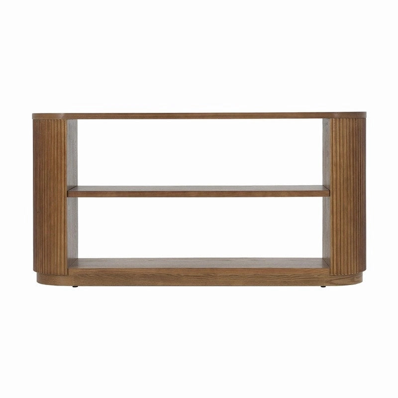 58.9 Modern Entryway Console Table, Slim Sofa Table with Open Shelf for Multi-Functional Use