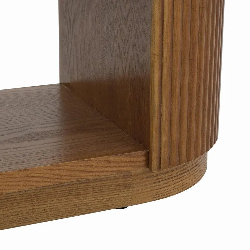 58.9 Modern Entryway Console Table, Slim Sofa Table with Open Shelf for Multi-Functional Use