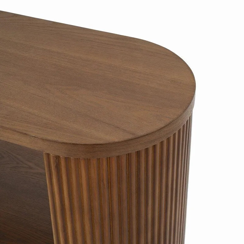 58.9 Modern Entryway Console Table, Slim Sofa Table with Open Shelf for Multi-Functional Use