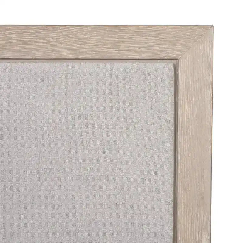 Durem II Modern Classic Solid Wood Fabric Panel Bed