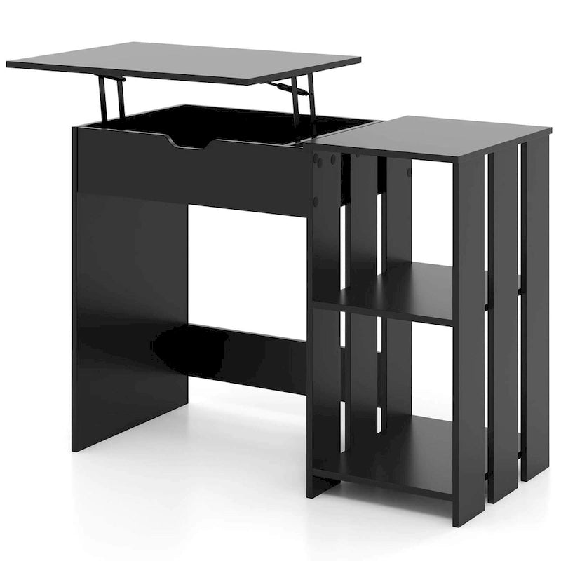 Lift Top Computer Desk Standing Desk with Hidden Compartments - See Details