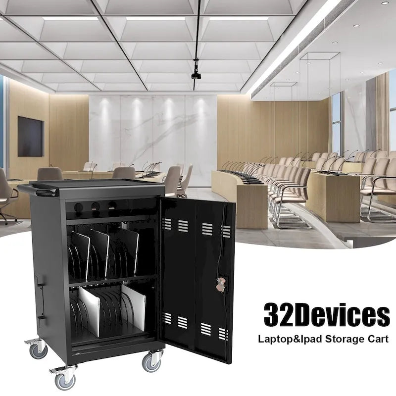 Mobile Charging Cart and Cabinet