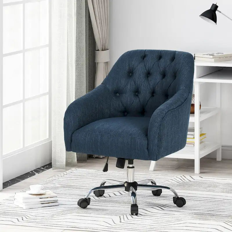 Barbour Upholstered Swivel Office Chair by  - N/A