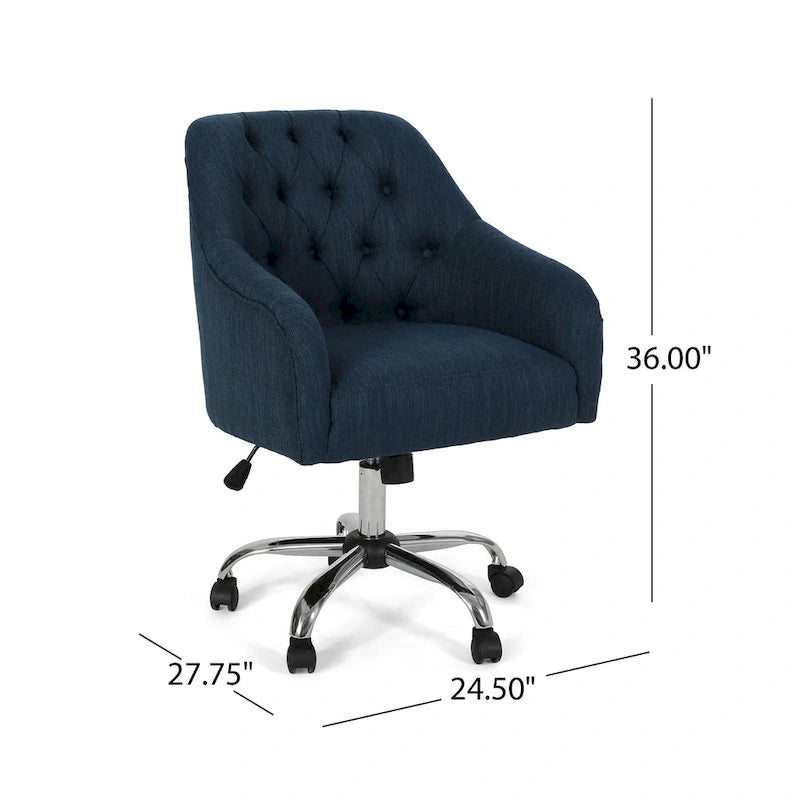 Barbour Upholstered Swivel Office Chair by  - N/A