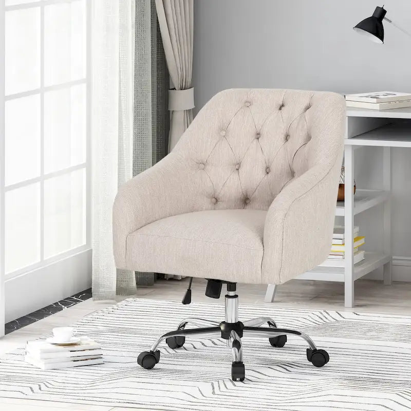 Barbour Upholstered Swivel Office Chair by  - N/A
