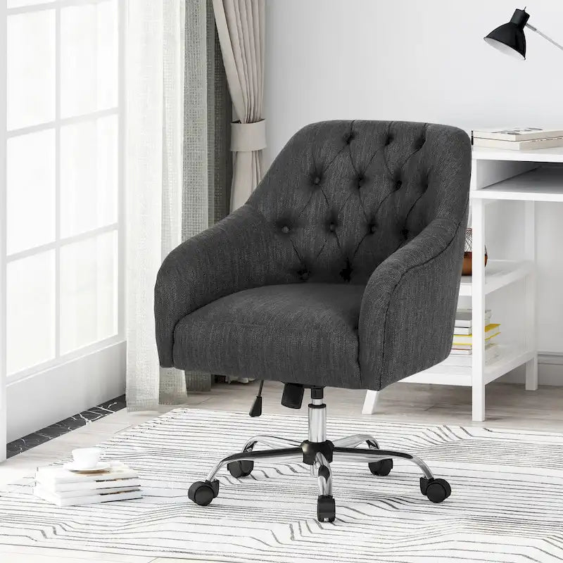 Barbour Upholstered Swivel Office Chair by  - N/A