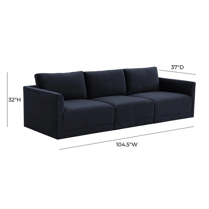 Willow Modular 3 Piece Sofa