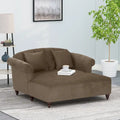 Freas Contemporary Tufted Double Chaise Lounge with Accent Pillows by  - 63.00 L x 58.50 W x 34.50 H
