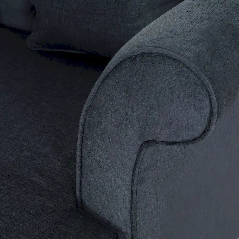 Freas Contemporary Tufted Double Chaise Lounge with Accent Pillows by  - 63.00 L x 58.50 W x 34.50 H