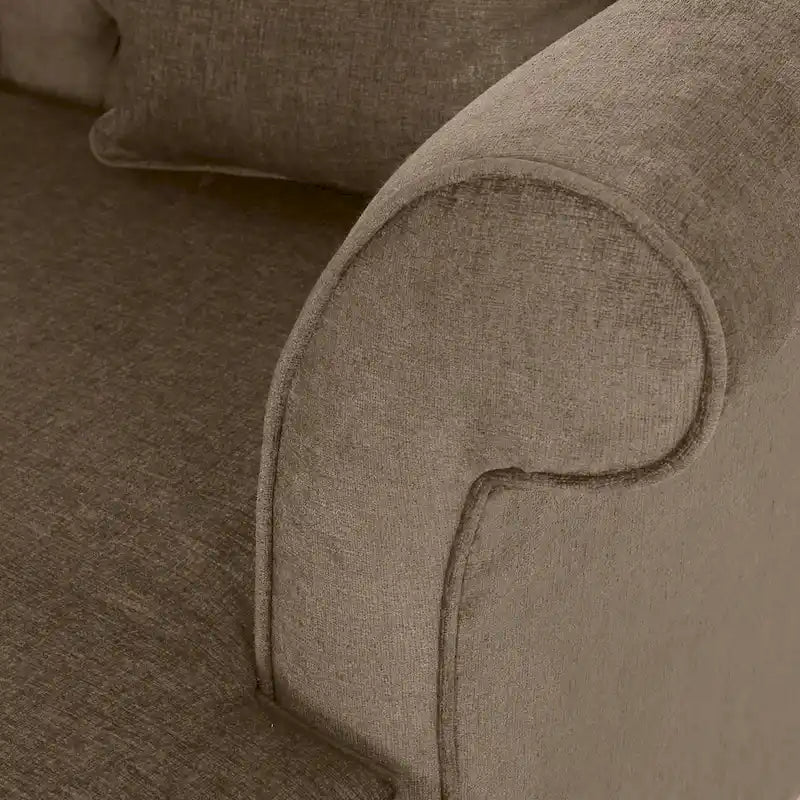 Freas Contemporary Tufted Double Chaise Lounge with Accent Pillows by  - 63.00 L x 58.50 W x 34.50 H