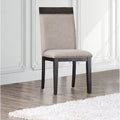 Edmonia Espresso Upholstered Side Chairs (Set of 2)