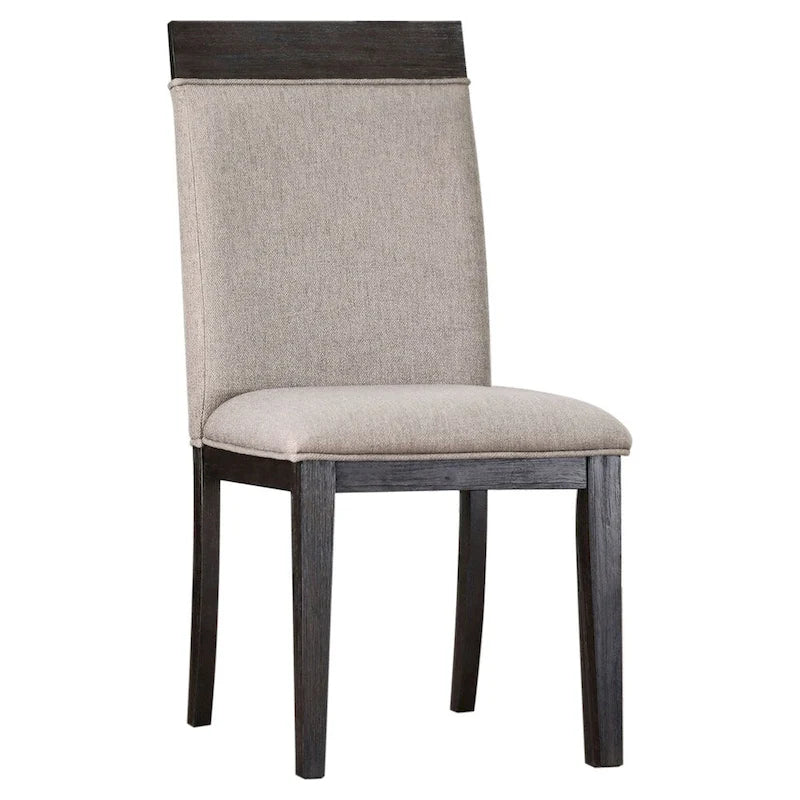 Edmonia Espresso Upholstered Side Chairs (Set of 2)