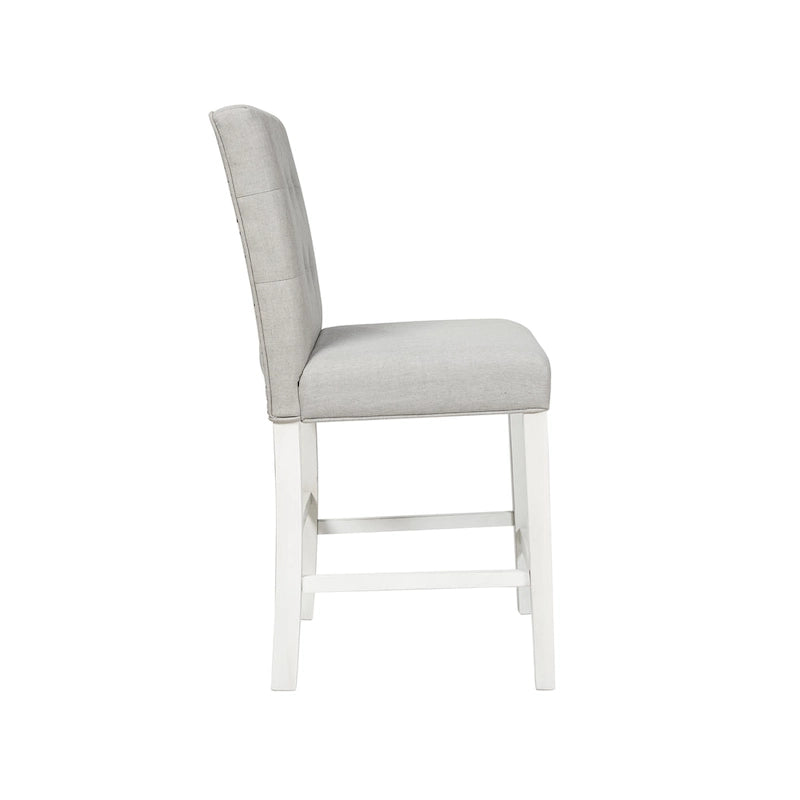 Tia Modern Tufted Grey Counter Chairs (Set of 2) by