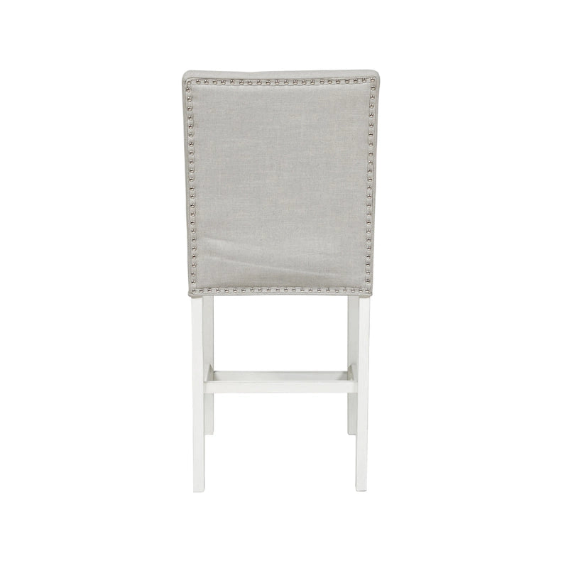 Tia Modern Tufted Grey Counter Chairs (Set of 2) by