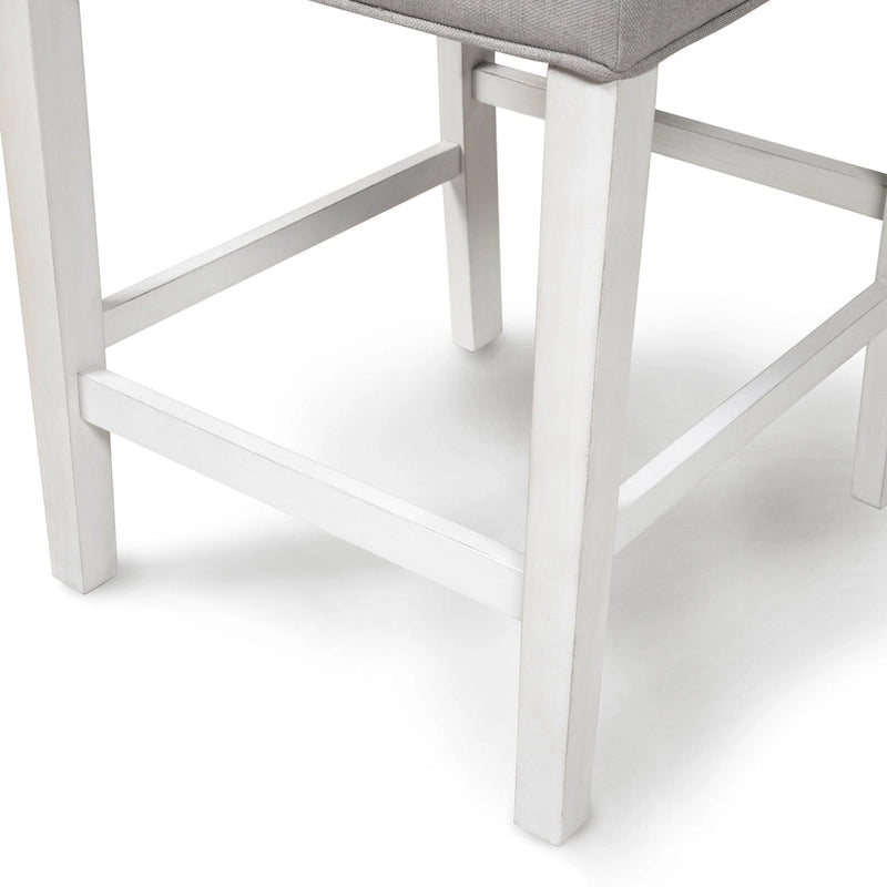 Tia Modern Tufted Grey Counter Chairs (Set of 2) by