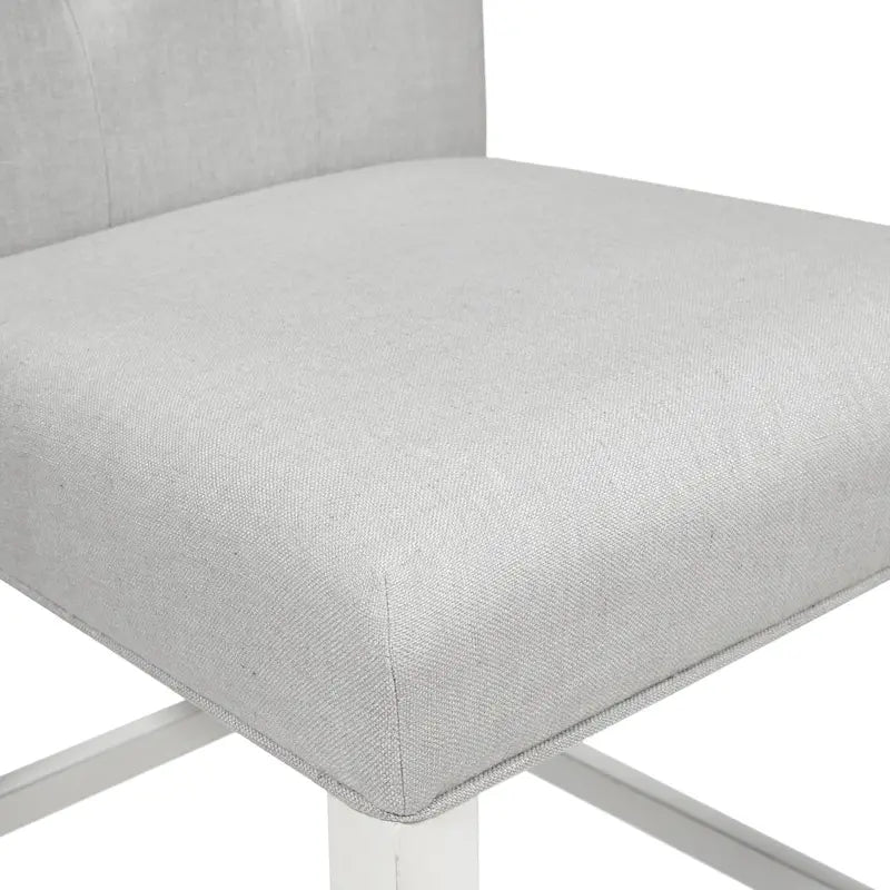 Tia Modern Tufted Grey Counter Chairs (Set of 2) by