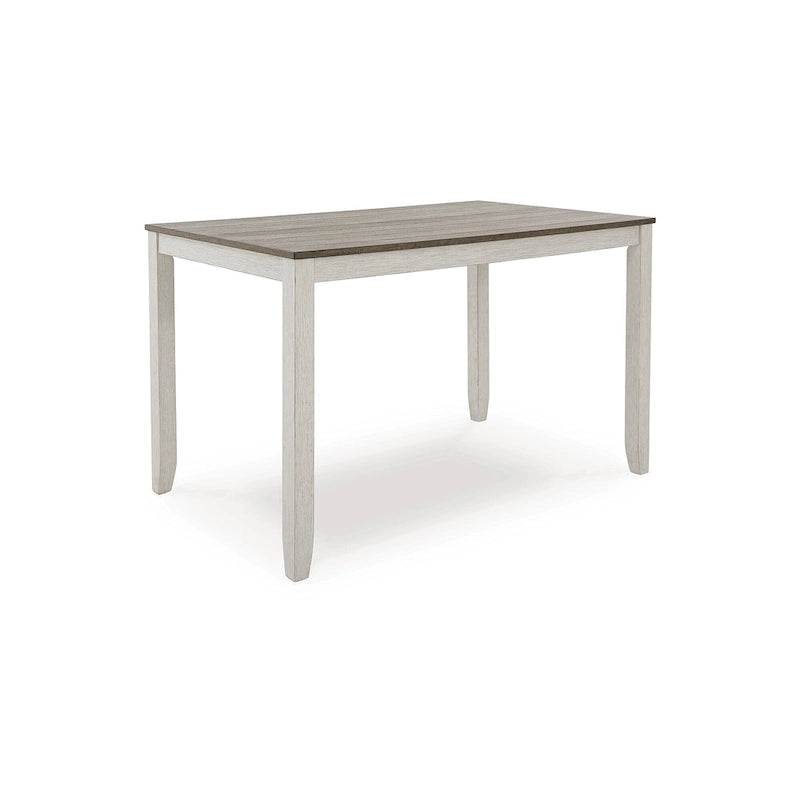 Skempton White Counter Height Dining Table and Bar Stools (Set of 7)