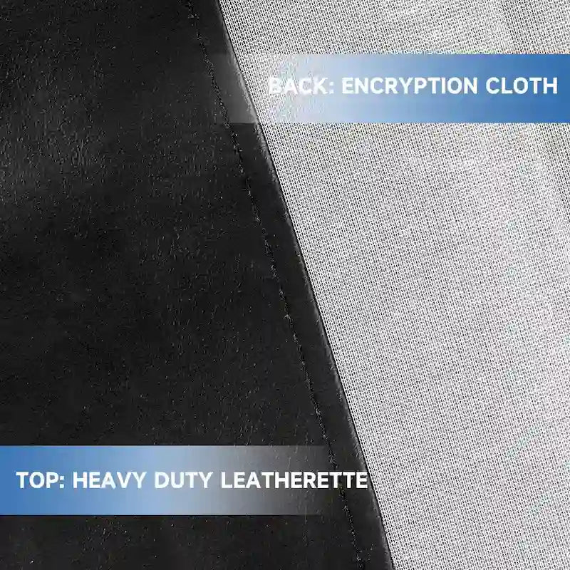 7ft/8ft/9ft Heavy Duty PU Leatherette Billiard Pool Table Cover - Black