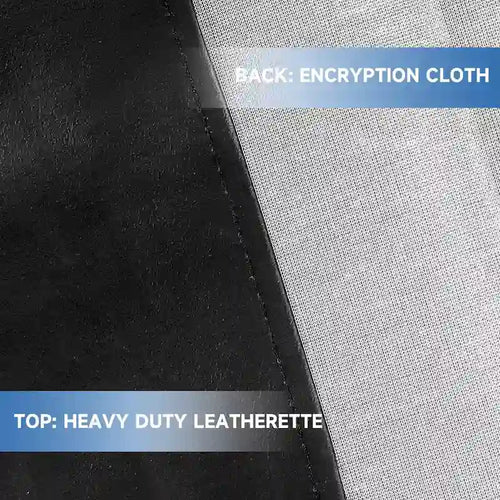 7ft/8ft/9ft Heavy Duty PU Leatherette Billiard Pool Table Cover - Black