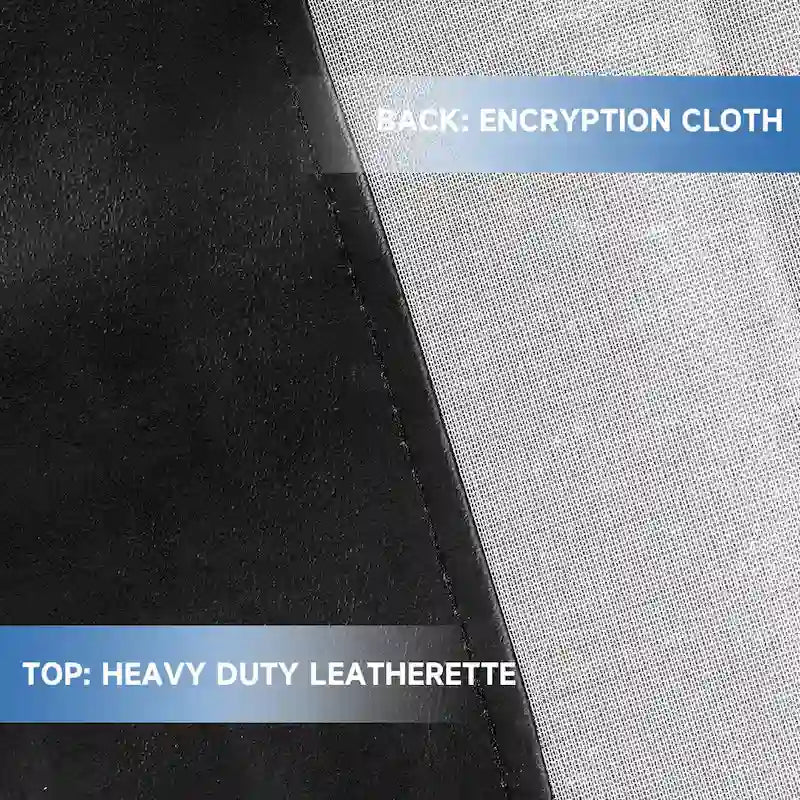 7ft/8ft/9ft Heavy Duty PU Leatherette Billiard Pool Table Cover - Black