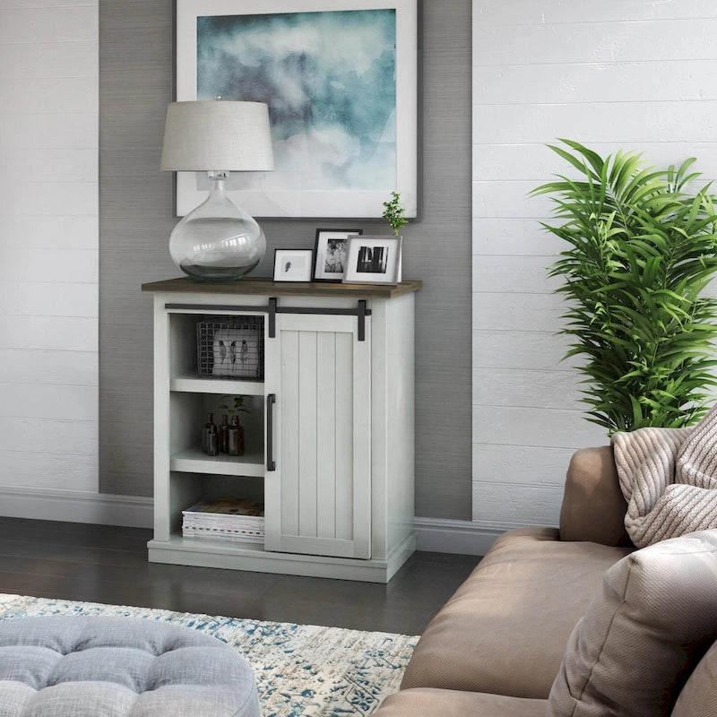 Accent Cabinet with Sliding Barn Door