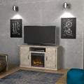 Cottonwood Fireplace TV Stand for TVs up to 55, Ashland Pine - 47.5 inches in width