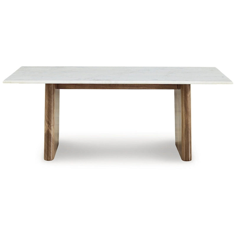 Isanti Light Brown/White Coffee Table - 48W x 26D x 17H