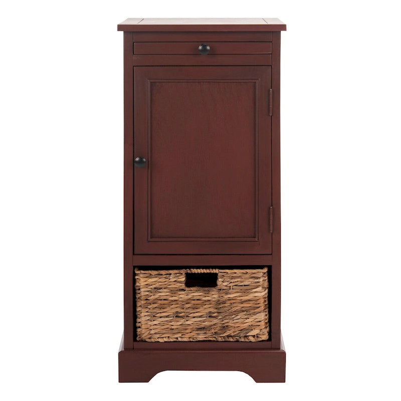 SAFAVIEH Ardella Red Tall Storage Unit - 15.7 x 13 x 34.3 - 16Wx13Dx34H