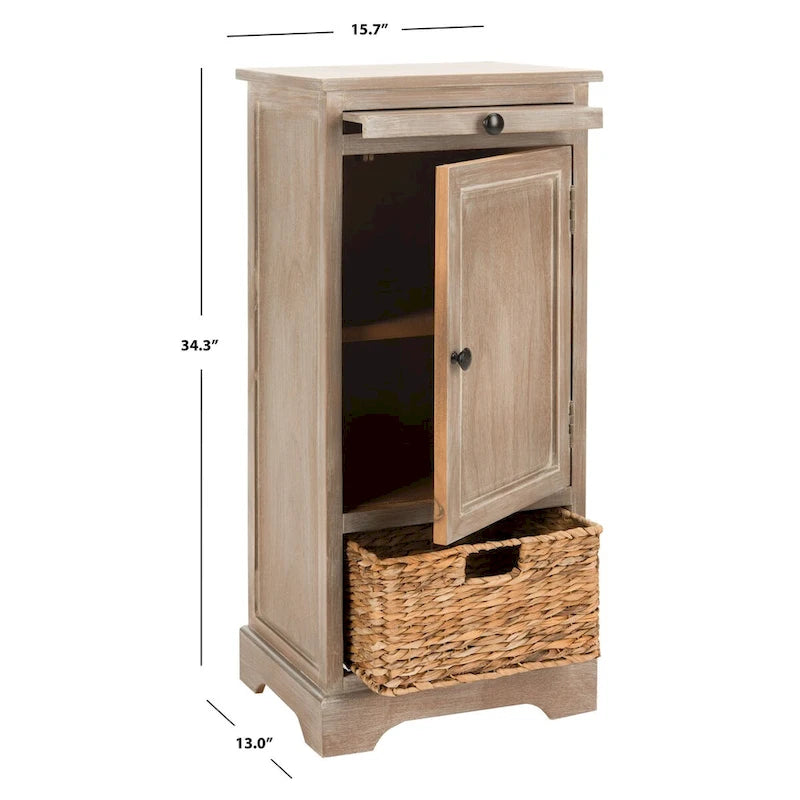 SAFAVIEH Ardella Red Tall Storage Unit - 15.7 x 13 x 34.3 - 16Wx13Dx34H