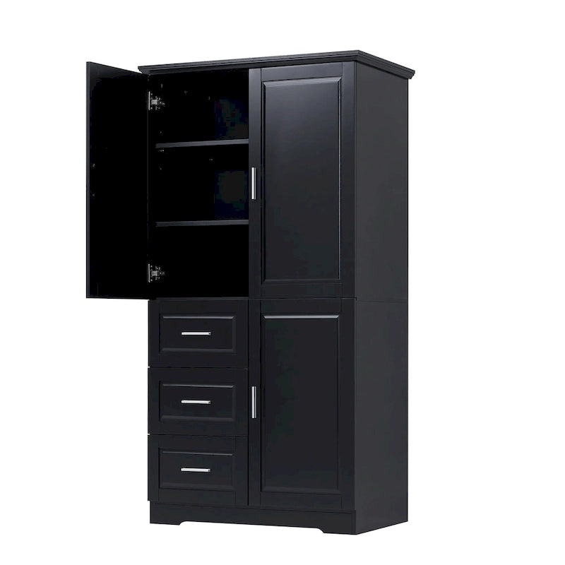 Bathroom Cabinet with Doors - N/A