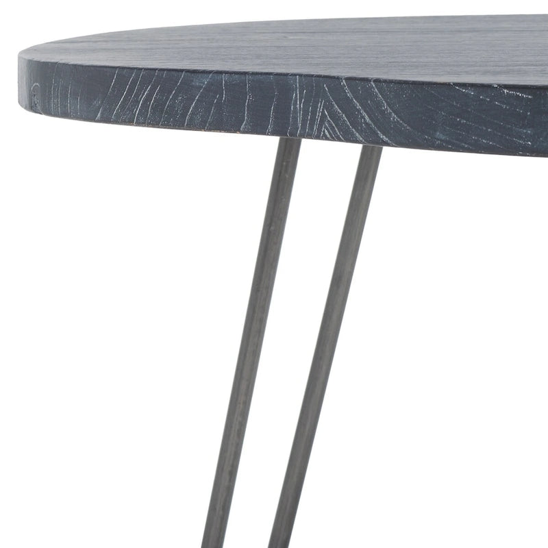 Lozka Wood Top Grey / White Wash Dining Table - 39.4 x 35.4 x 29.9 - 39Wx35Dx30H