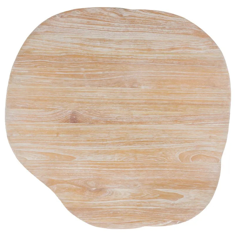 Lozka Wood Top Grey / White Wash Dining Table - 39.4 x 35.4 x 29.9 - 39Wx35Dx30H